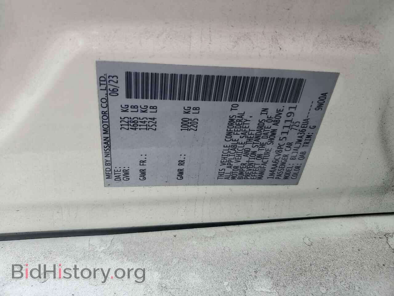 2023 NISSAN MAXIMA - VIN: 1N4AA6CV8PC511191 - Фото 13