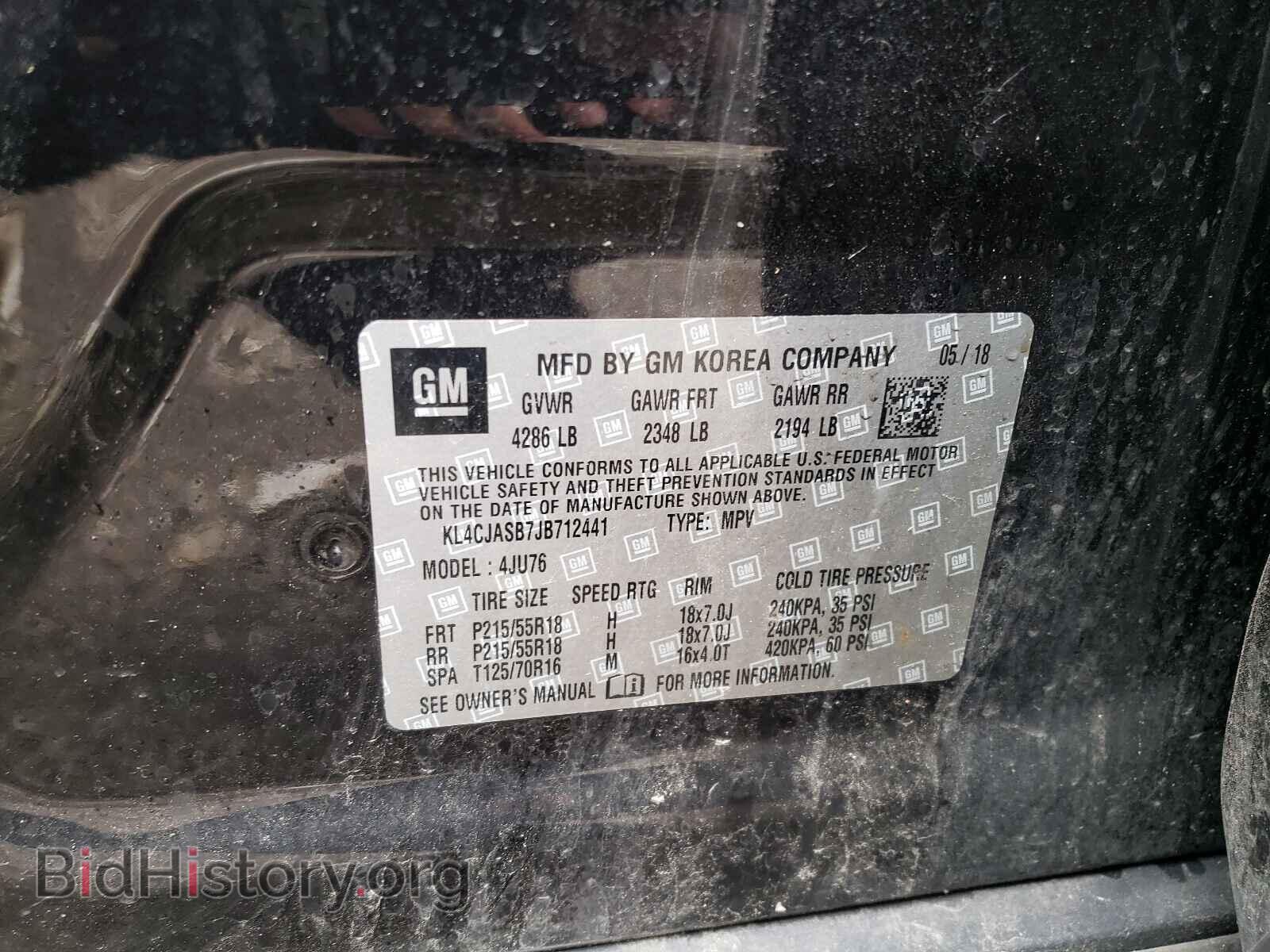 2018 BUICK ENCORE - VIN: KL4CJASB7JB712441 - Photo 10