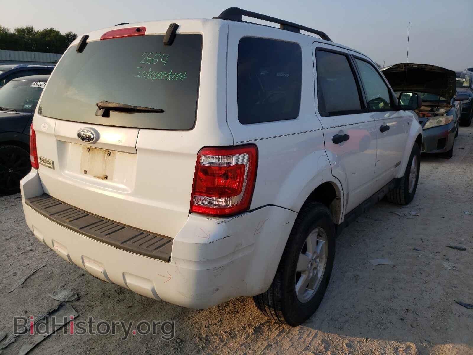 2008 FORD ESCAPE - VIN: 1FMCU03108KC40554 - Фото 4