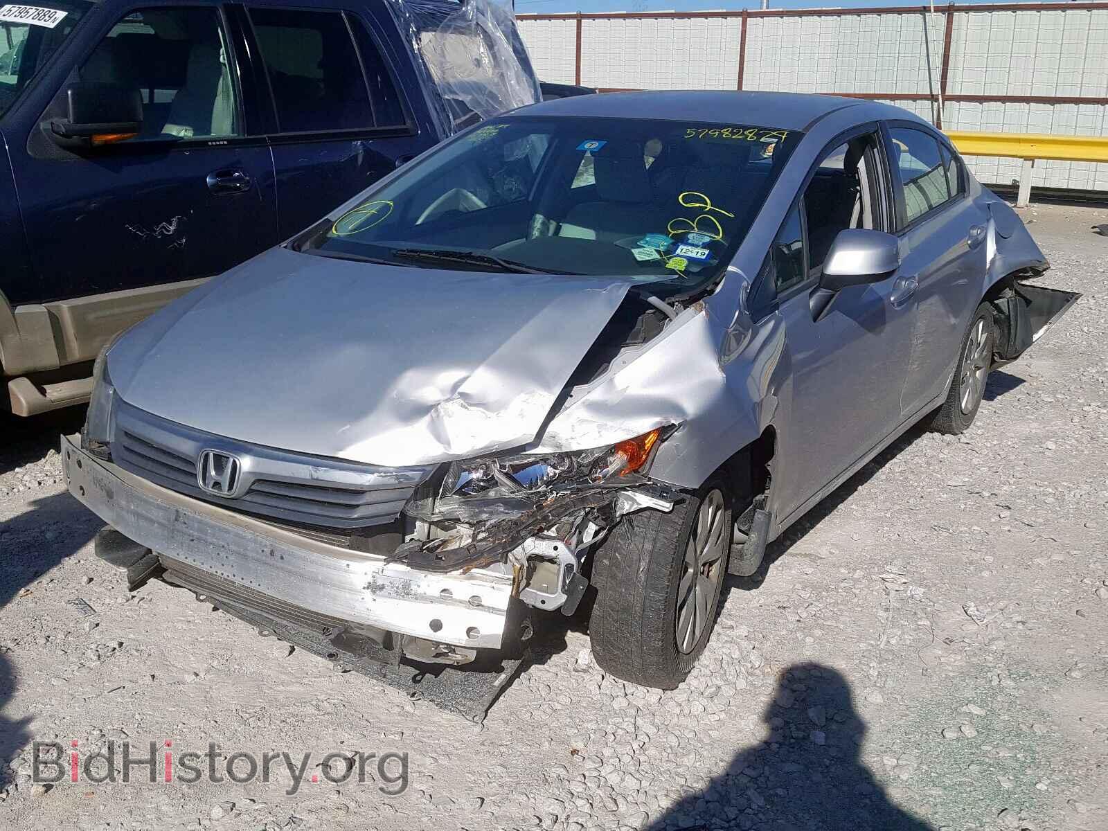 2012 HONDA CIVIC - VIN: 2HGFB2F56CH564594 - Фото 2