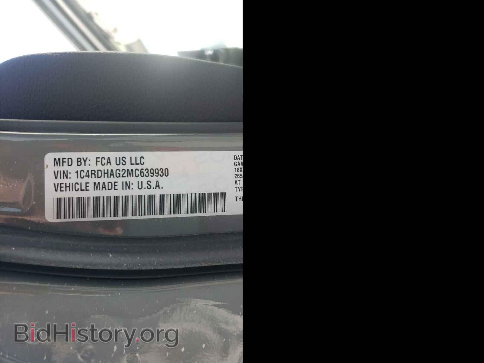 2021 DODGE DURANGO - VIN: 1C4RDHAG2MC639930 - Photo 10