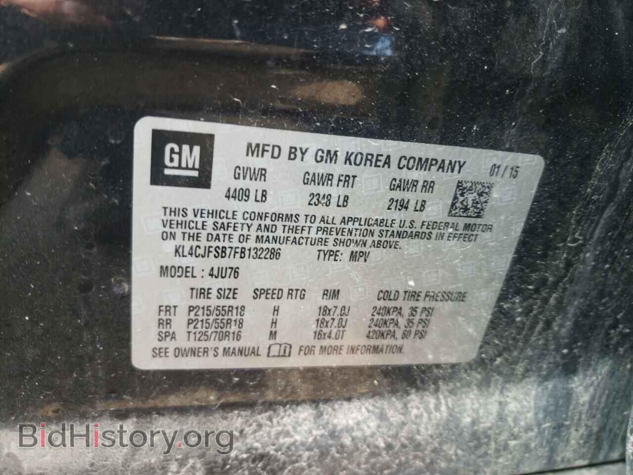 2015 BUICK ENCORE - VIN: KL4CJFSB7FB132286 - Photo 10