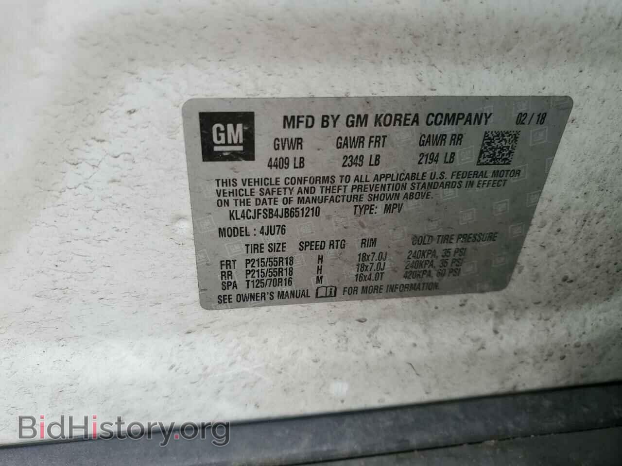 2018 BUICK ENCORE - VIN: KL4CJFSB4JB651210 - Photo 13