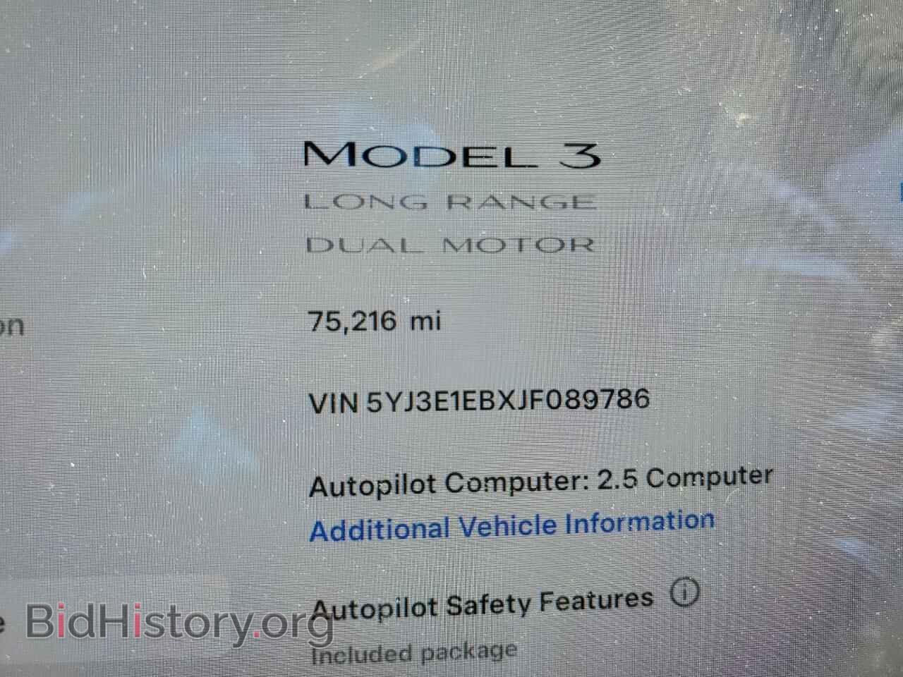 2018 TESLA MODEL 3 - VIN: 5YJ3E1EBXJF089786 - Photo 9