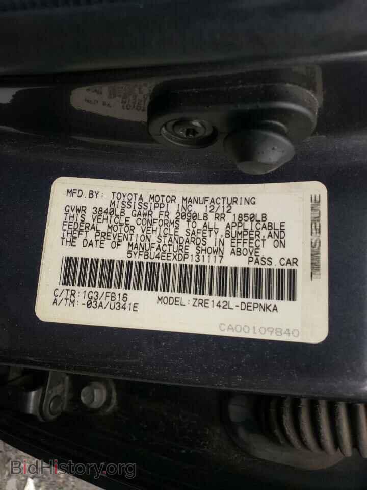 2013 TOYOTA COROLLA - VIN: 5YFBU4EEXDP131117 - Photo 10