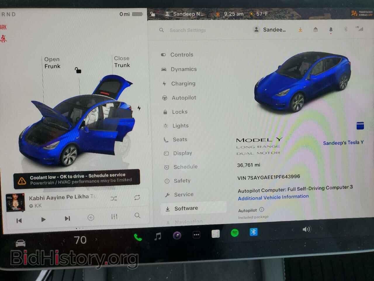 2023 TESLA MODEL Y - VIN: 7SAYGAEE1PF643996 - Photo 9