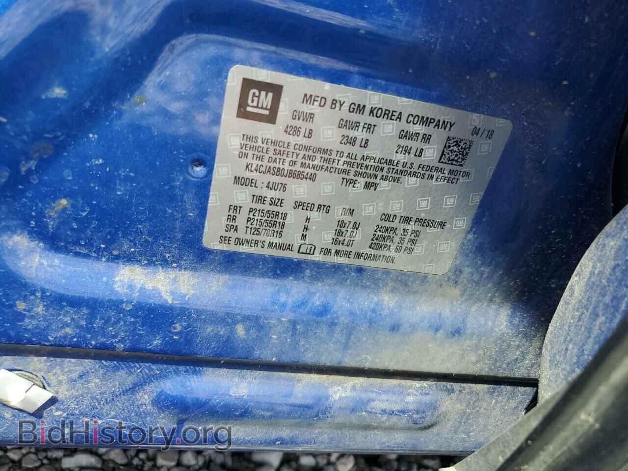 2018 BUICK ENCORE - VIN: KL4CJASB0JB685440 - Фото 10