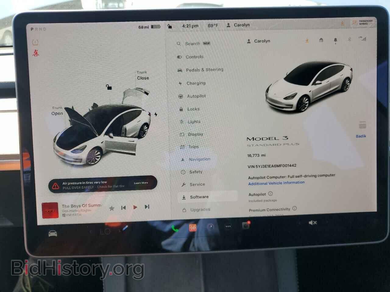 2021 TESLA MODEL 3 - VIN: 5YJ3E1EA6MF001442 - Фото 9