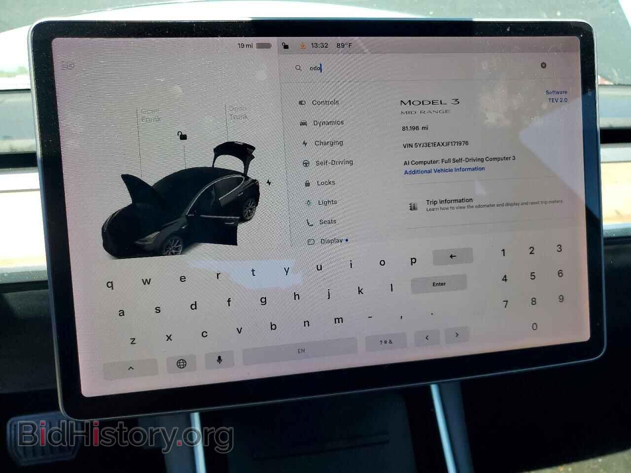 2018 TESLA MODEL 3 - VIN: 5YJ3E1EAXJF171976 - Фото 9