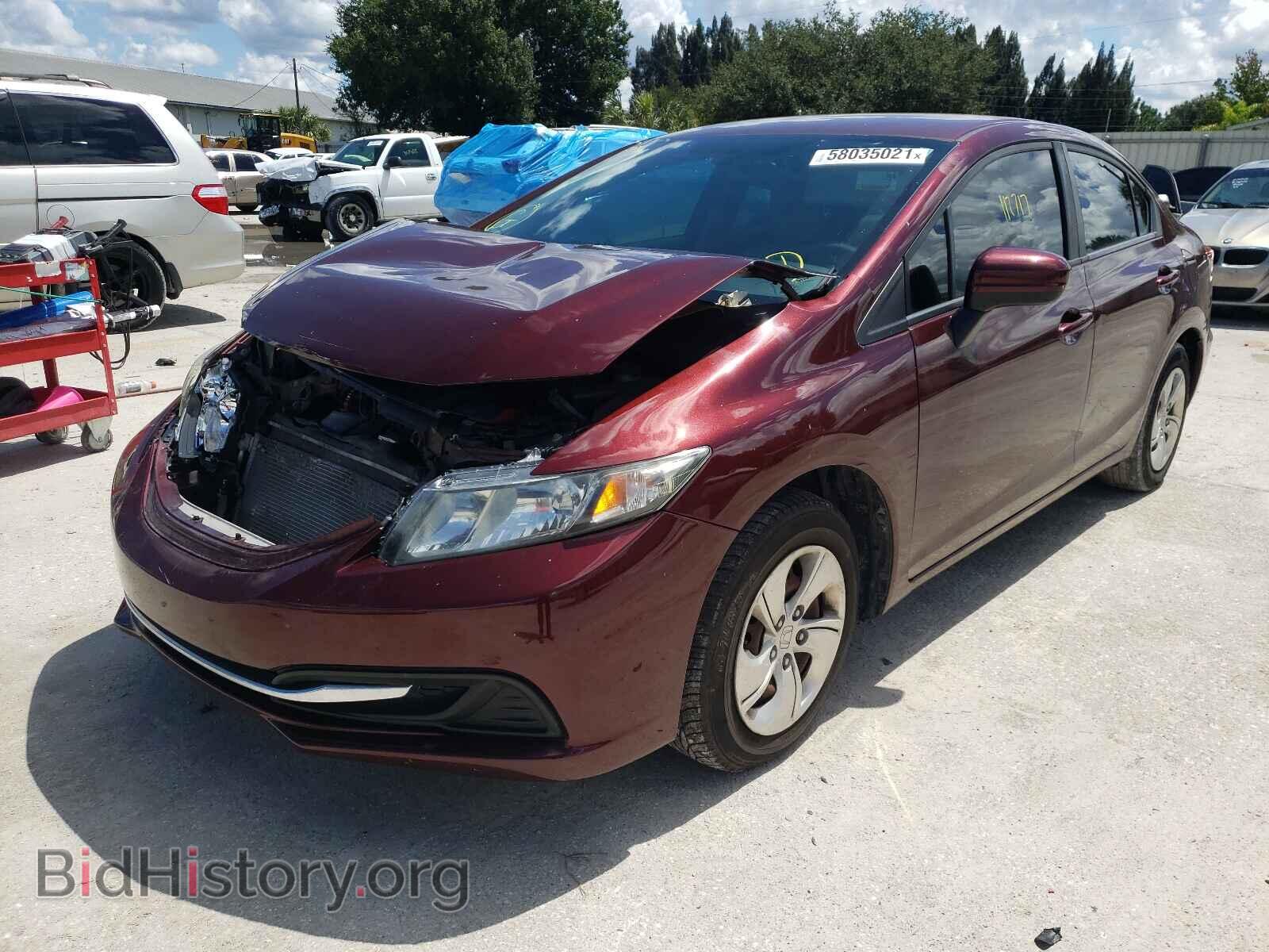 2014 HONDA CIVIC - VIN: 19XFB2F53EE013343 - Фото 2