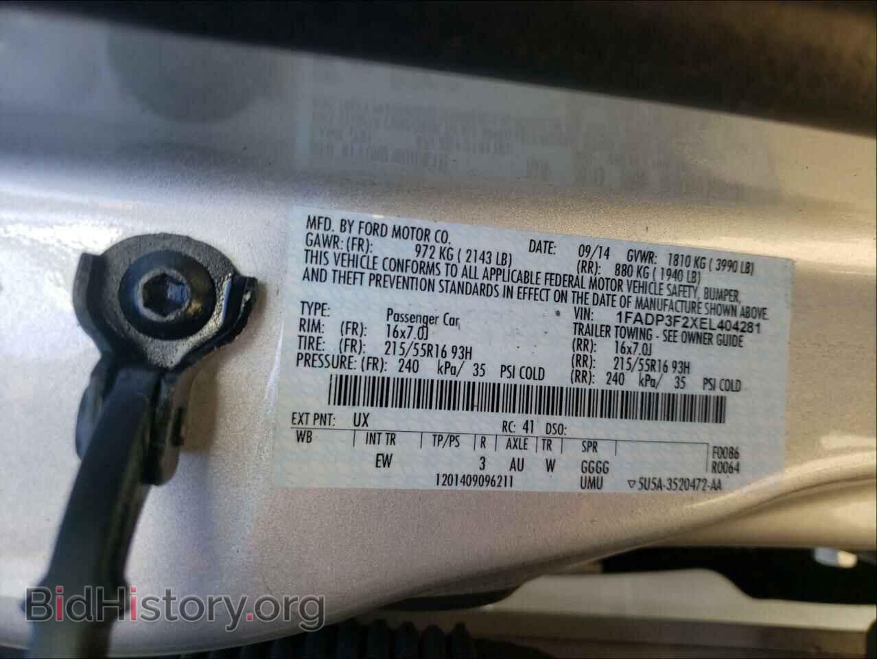 2014 FORD FOCUS - VIN: 1FADP3F2XEL404281 - Photo 10