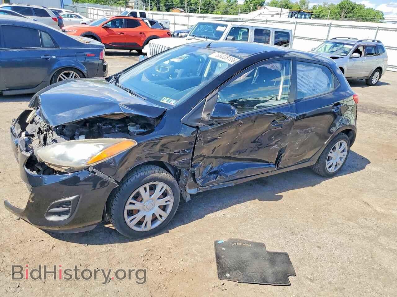 2013 Mazda 2 (VIN JM1DE1KY8D0170821) — photo 1 of 15, Copart, damage: front end