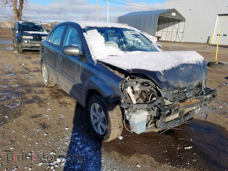2011 Kia RIO BASE (VIN KNADH4B39B6866981) — photo 1 of 10, Copart, damage: front end