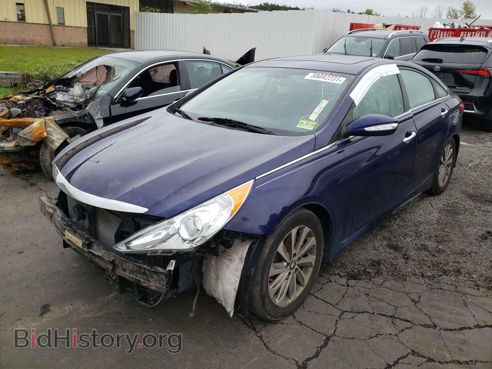 2014 HYUNDAI SONATA - VIN: 5NPEC4AC2EH844709 - Фото 2