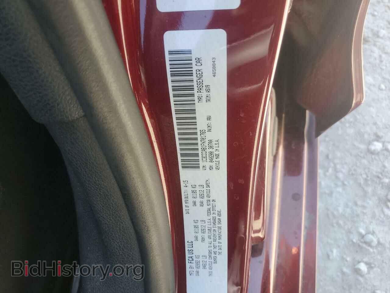 2015 CHRYSLER 200 - VIN: 1C3CCCAB1FN701765 - Фото 12