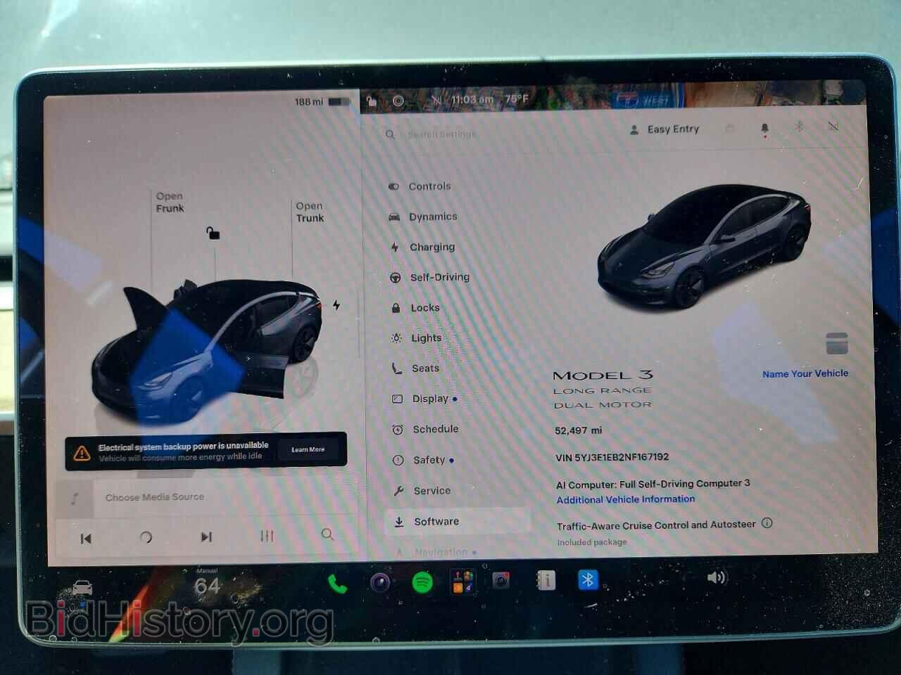 2022 TESLA MODEL 3 - VIN: 5YJ3E1EB2NF167192 - Photo 9
