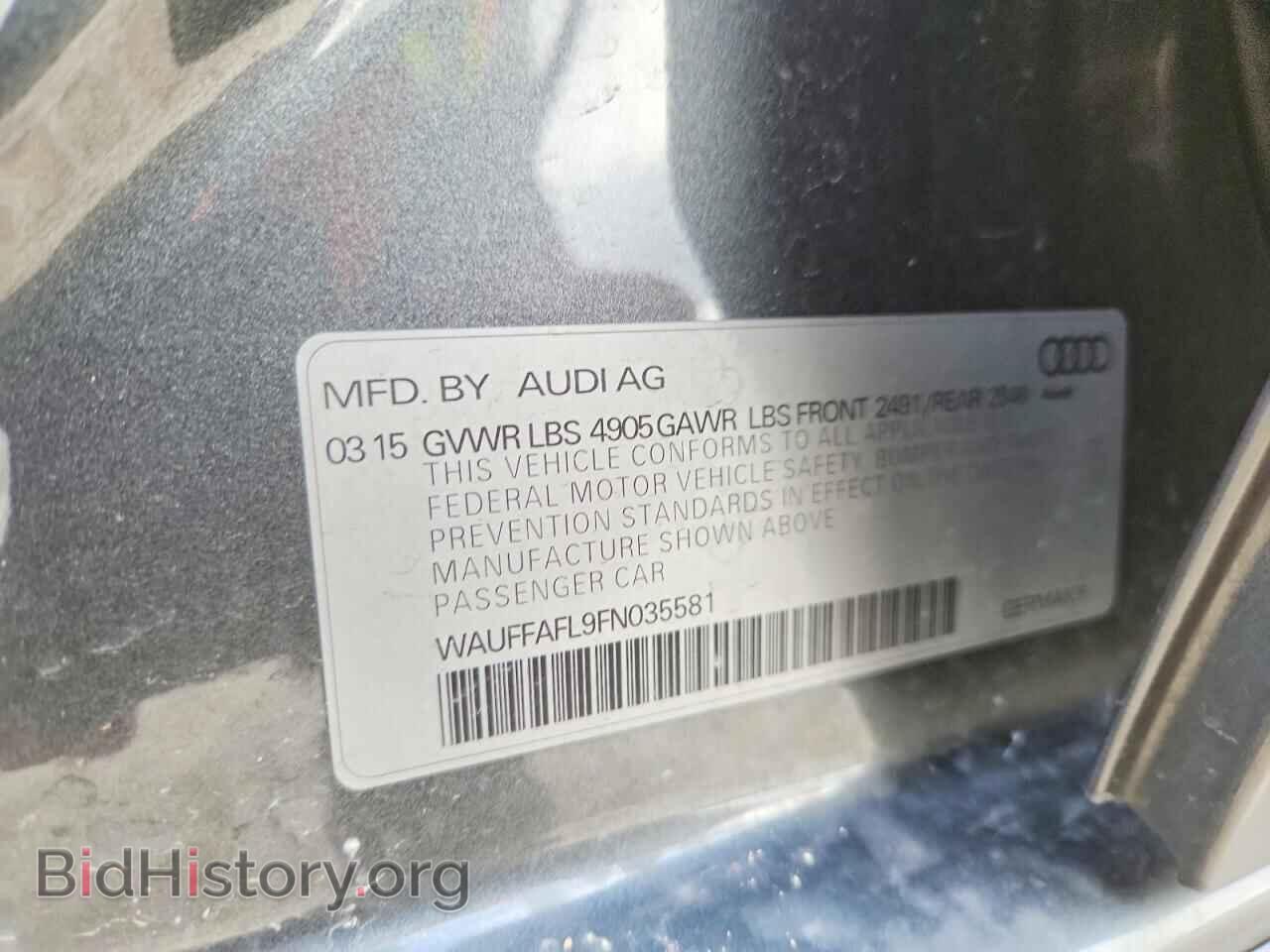 2015 AUDI A4 - VIN: WAUFFAFL9FN035581 - Photo 12