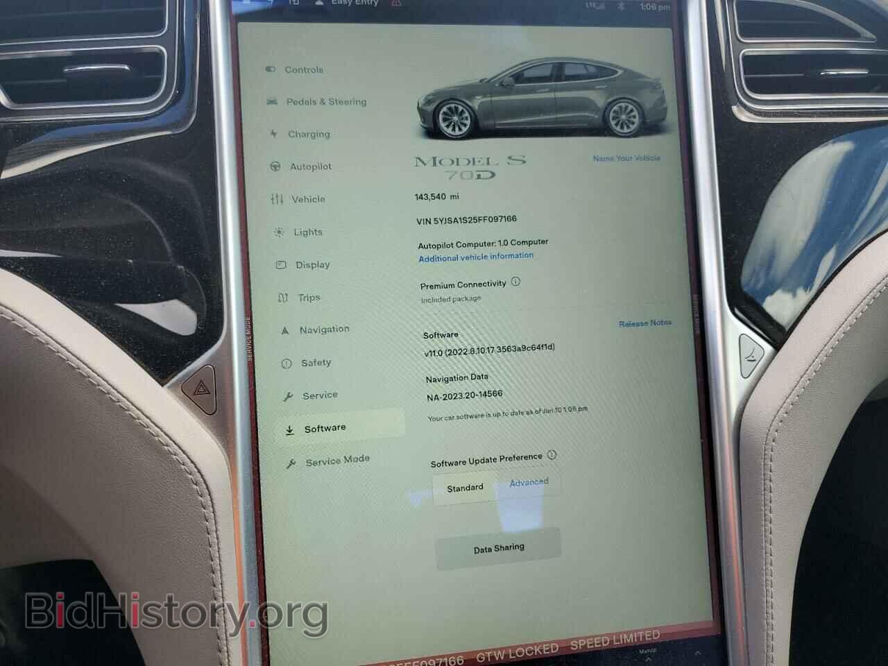 2015 TESLA MODEL S - VIN: 5YJSA1S25FF097166 - Photo 9