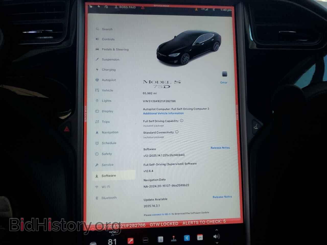 2018 TESLA MODEL S - VIN: 5YJSA1E21JF282786 - Photo 9