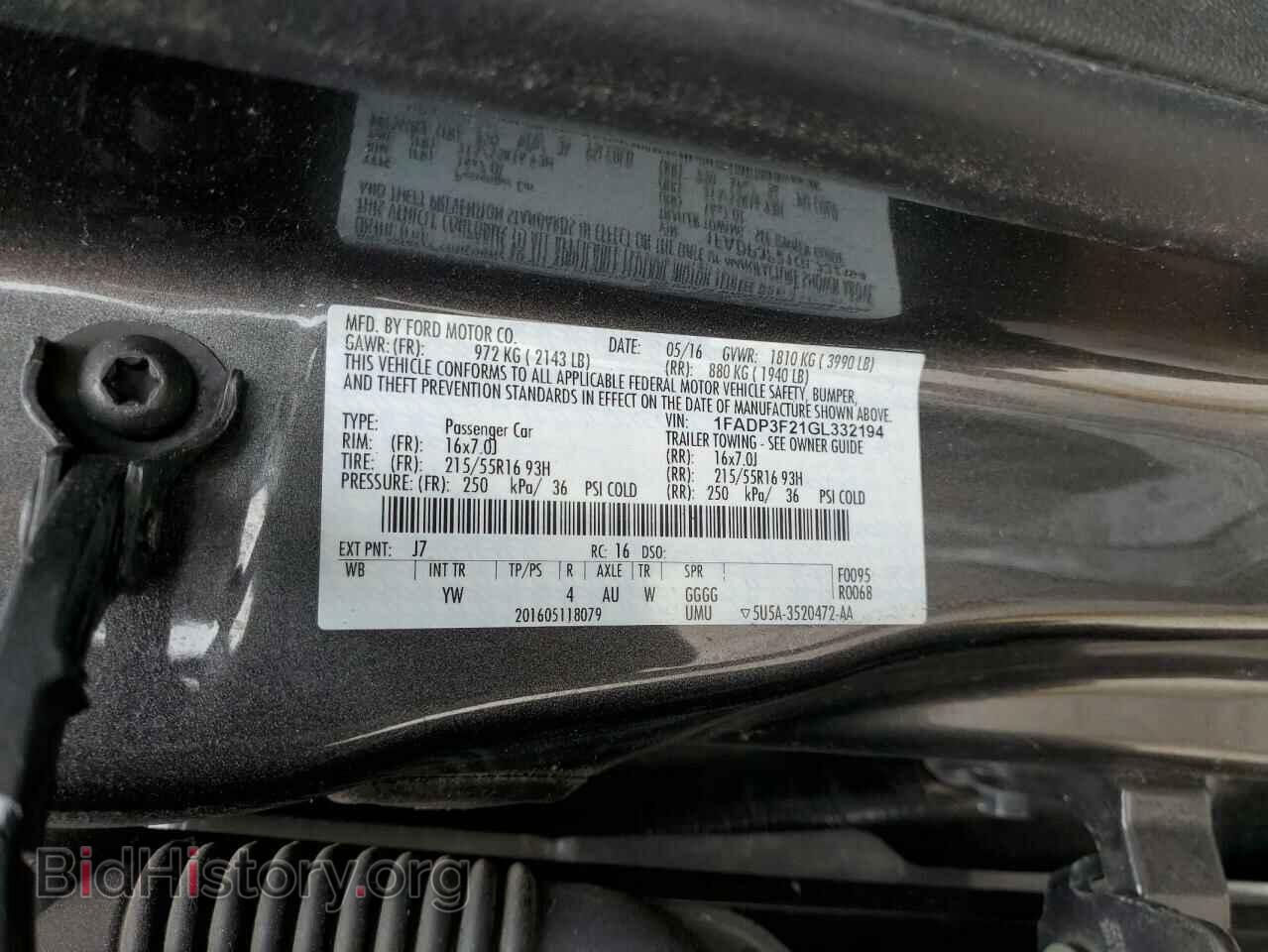 2016 FORD FOCUS - VIN: 1FADP3F21GL332194 - Photo 12
