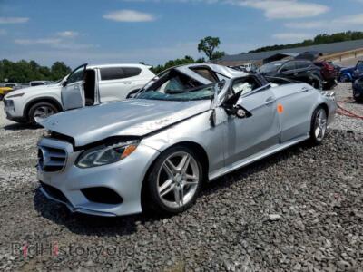 2014 Mercedes-Benz E-CLASS 350 4MATIC, silver — VIN WDDHF8JB7EA989292, Copart