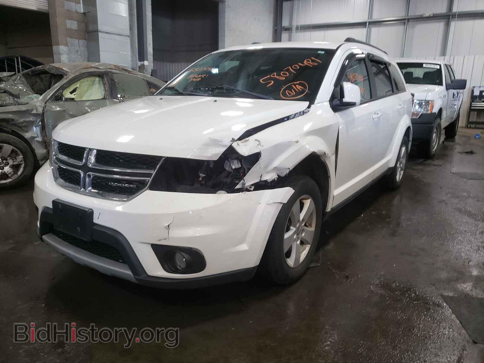 2012 DODGE JOURNEY - VIN: 3C4PDCBG2CT208130 - Фото 2