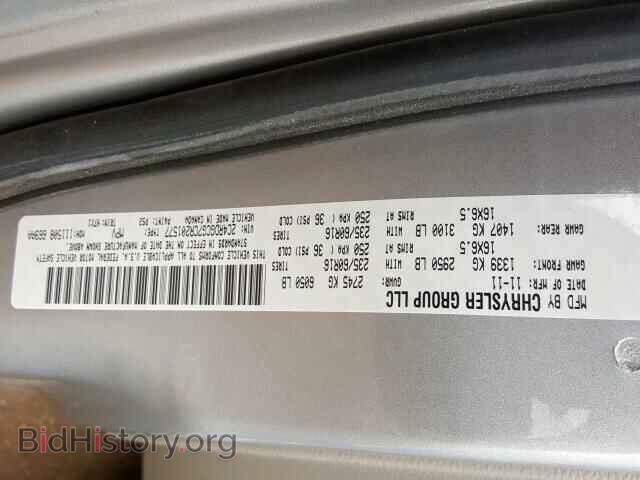 2012 DODGE GRAND CARA - VIN: 2C4RDGCG7CR201577 - Фото 10