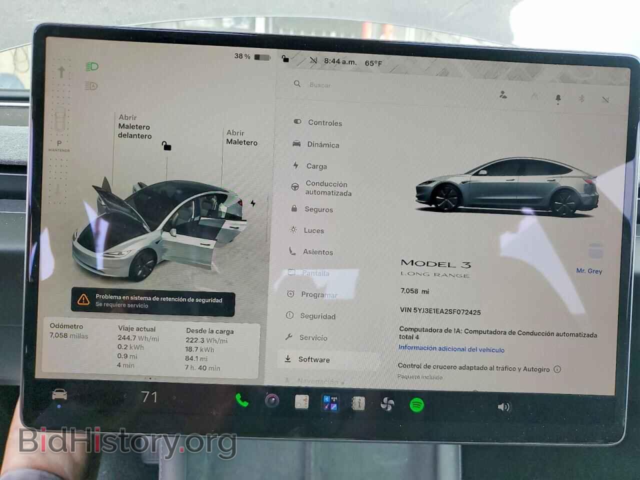 2025 TESLA MODEL 3 - VIN: 5YJ3E1EA2SF072425 - Фото 9
