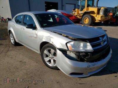 2012 Dodge AVENGER Avenger SE, silver — VIN 1C3CDZAB8CN102194, Copart