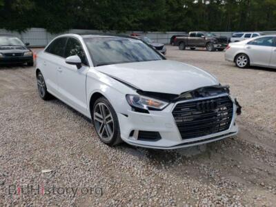 2017 Audi A3 A3 Premium, белый — VIN WAUB8GFF2H1059107, Copart