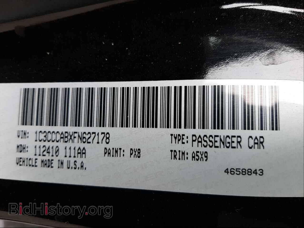2015 CHRYSLER 200 - VIN: 1C3CCCABXFN627178 - Photo 10