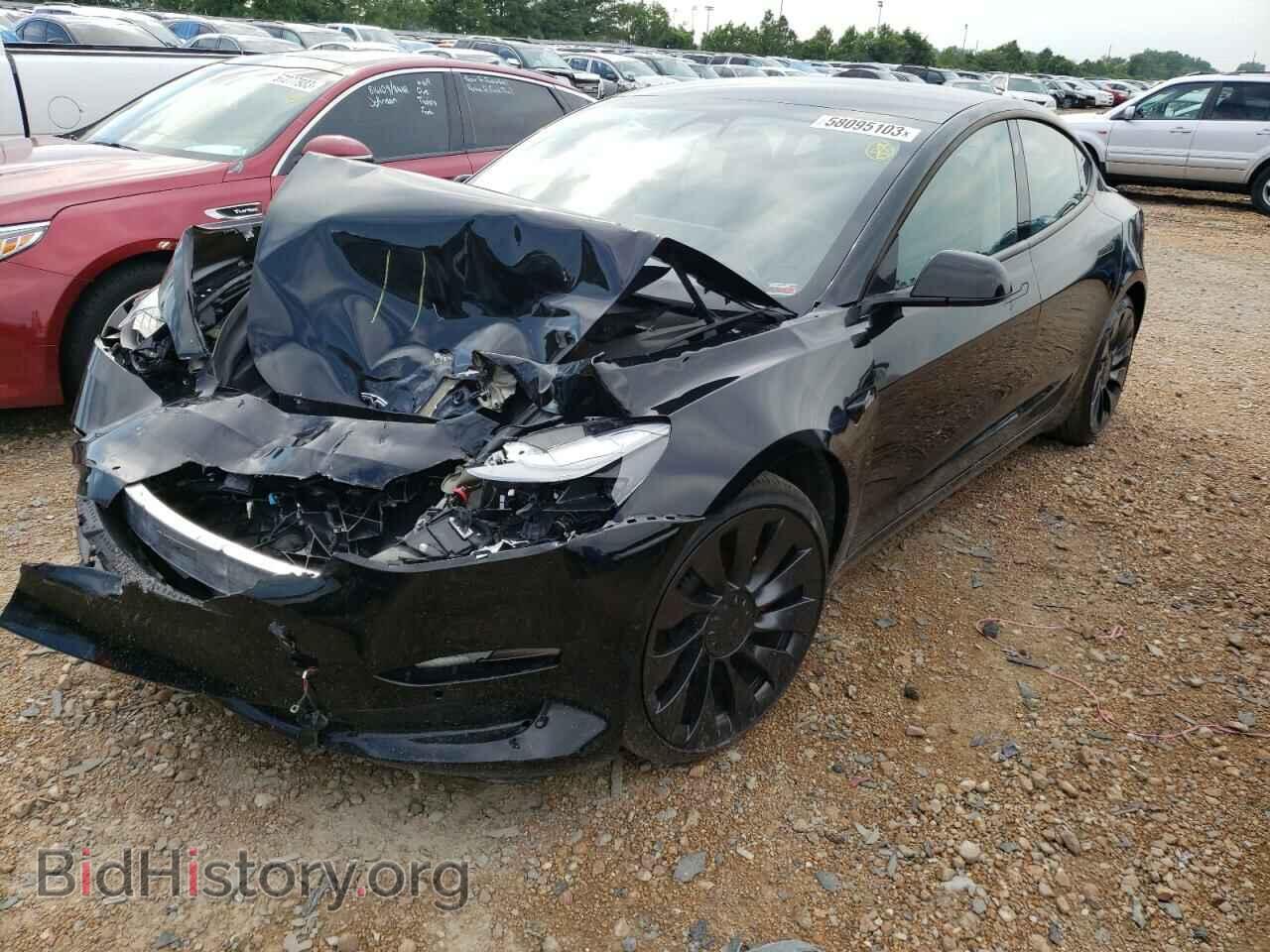 Photo 5YJ3E1EC3MF913639 - TESLA MODEL 3 2021