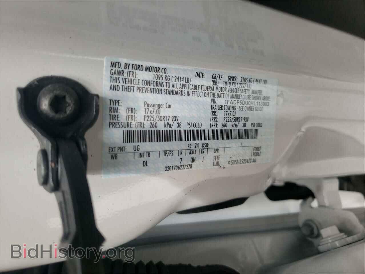 2017 FORD CMAX - VIN: 1FADP5DU0HL113003 - Фото 10