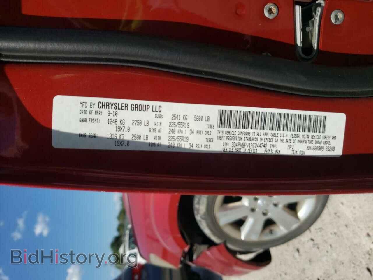 2010 DODGE JOURNEY - VIN: 3D4PH9FV4AT244742 - Фото 10