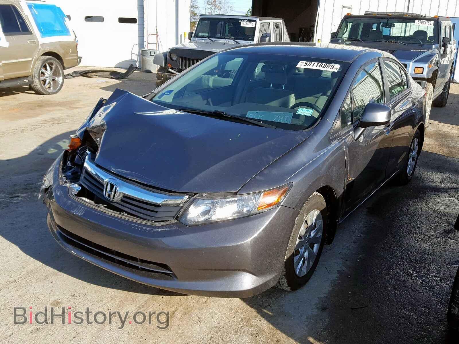 2012 HONDA CIVIC LX - VIN: 19XFB2F50CE035331 - Фото 2