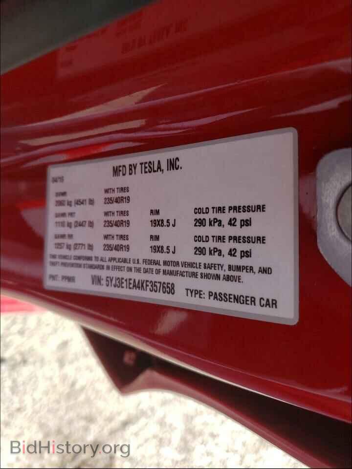 2019 TESLA MODEL 3 - VIN: 5YJ3E1EA4KF357658 - Photo 10