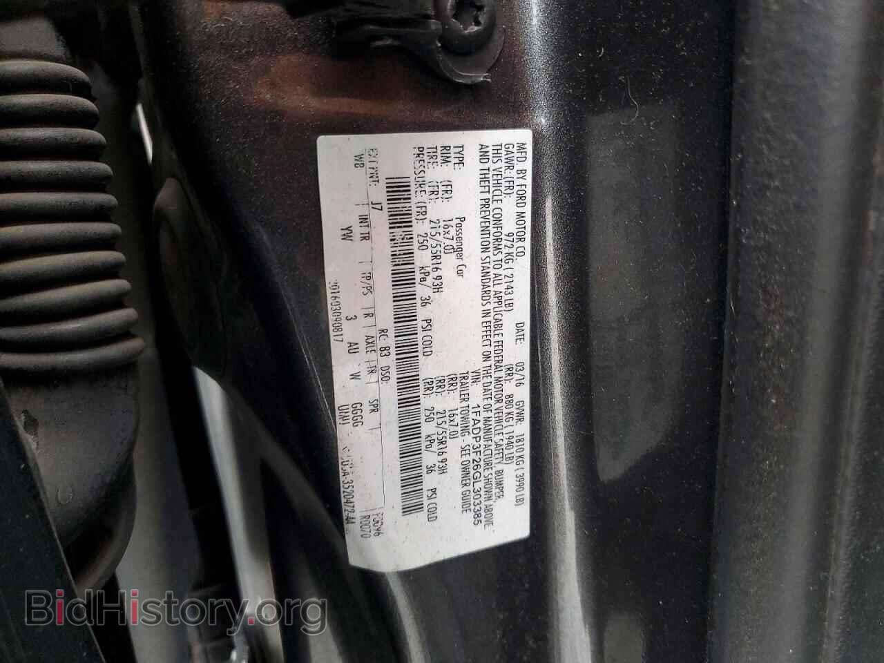 2016 FORD FOCUS - VIN: 1FADP3F26GL303385 - Photo 12