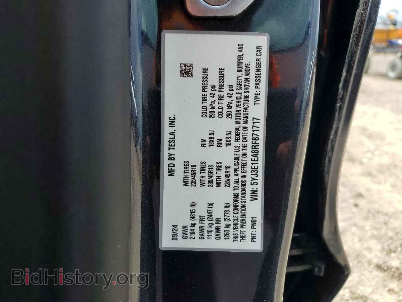 2024 TESLA MODEL 3 - VIN: 5YJ3E1EA8RF871717 - Photo 12
