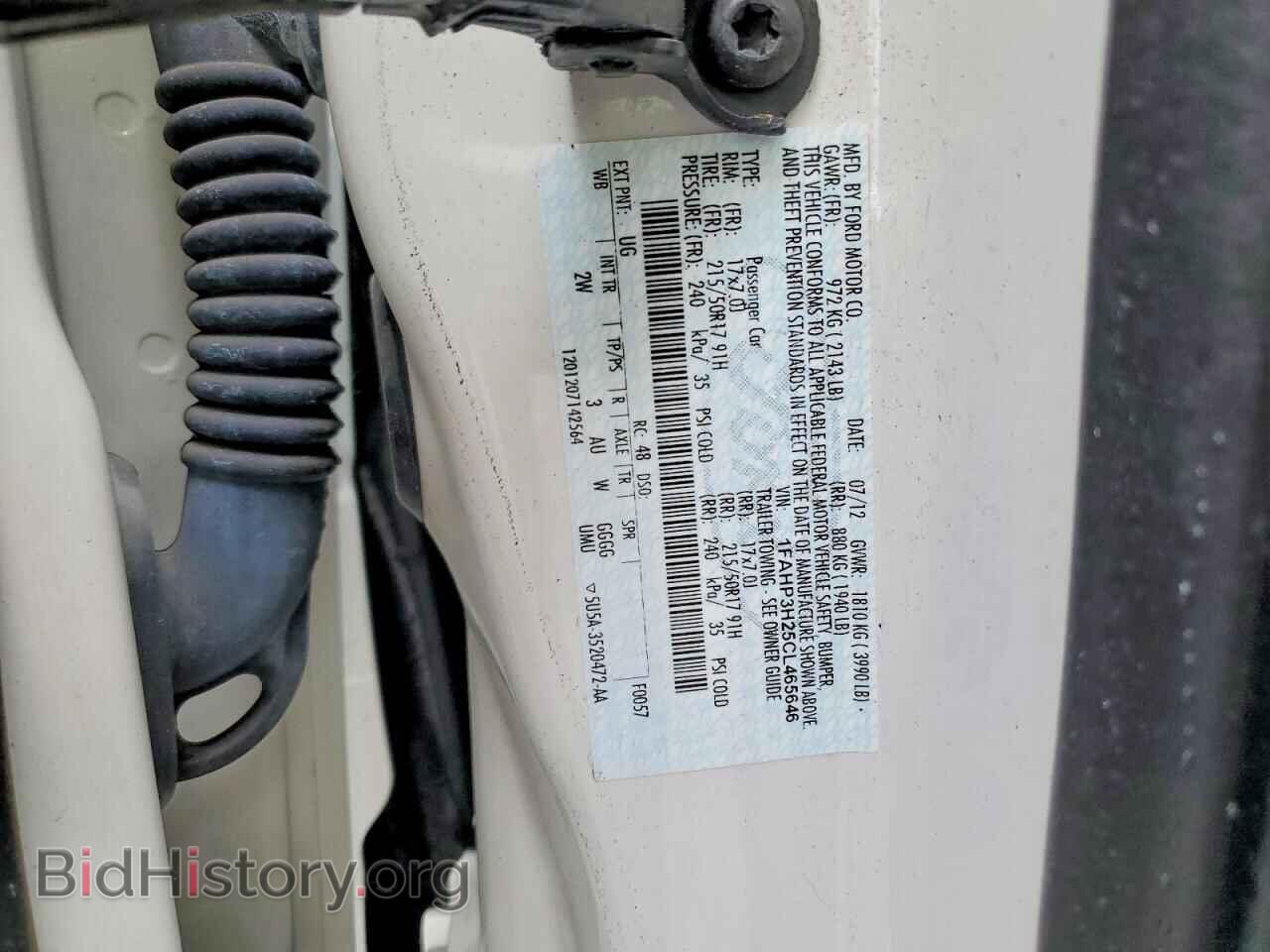 2012 FORD FOCUS - VIN: 1FAHP3H25CL465646 - Фото 12