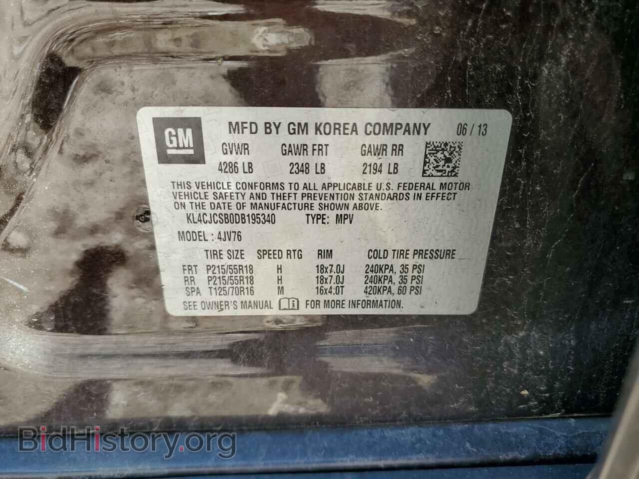 2013 BUICK ENCORE - VIN: KL4CJCSB0DB195340 - Photo 14