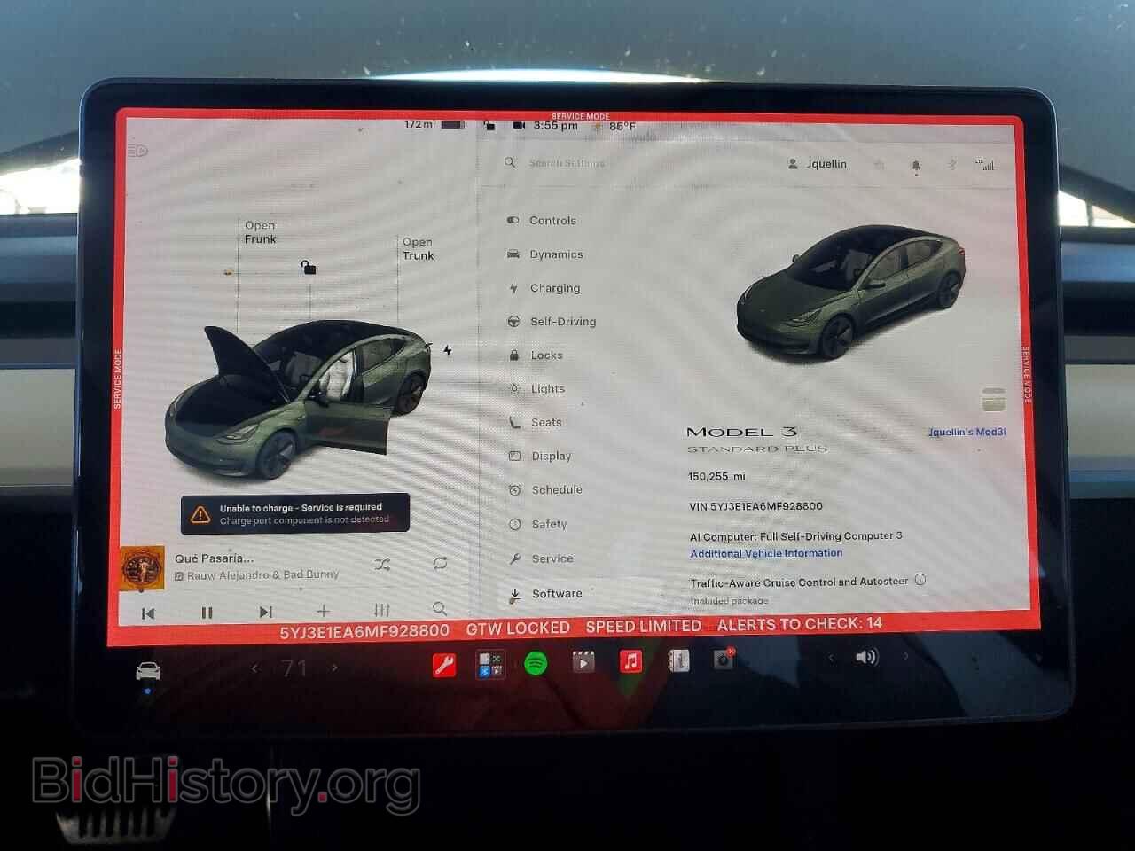 2021 TESLA MODEL 3 - VIN: 5YJ3E1EA6MF928800 - Photo 9