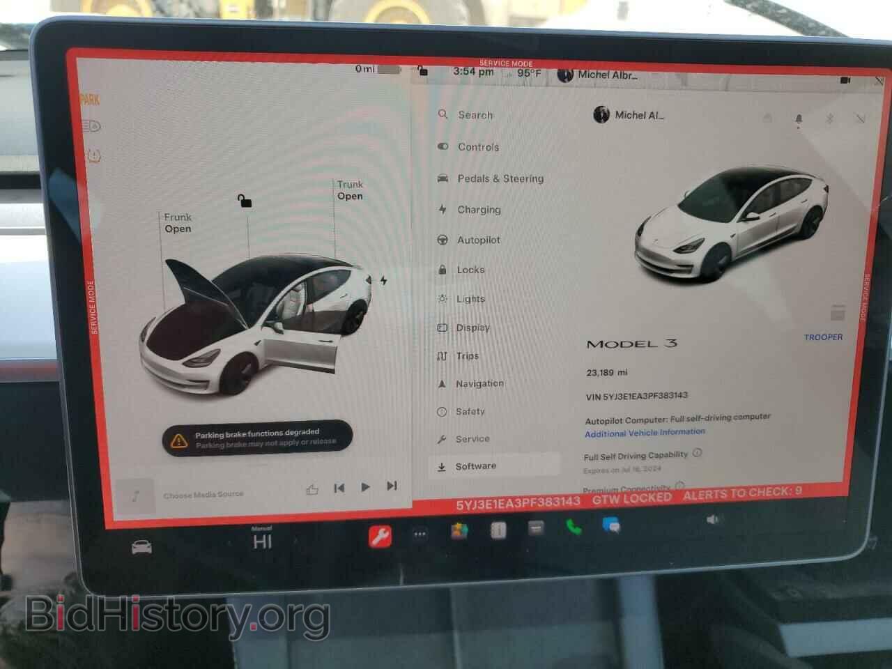 2023 TESLA MODEL 3 - VIN: 5YJ3E1EA3PF383143 - Photo 9