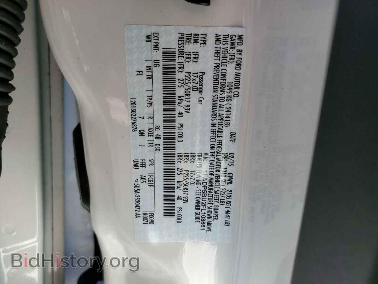 2015 FORD CMAX - VIN: 1FADP5BU2FL108661 - Фото 10