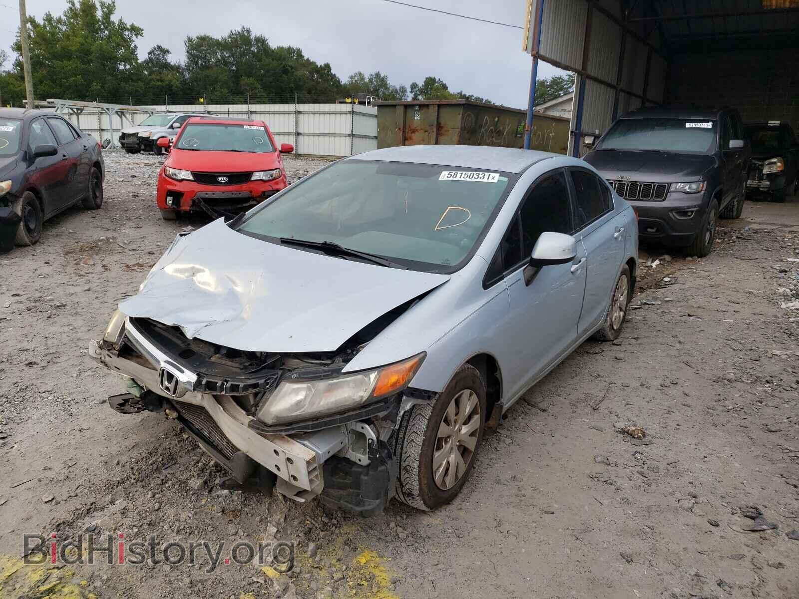 2012 HONDA CIVIC - VIN: 19XFB2F52CE063714 - Фото 2