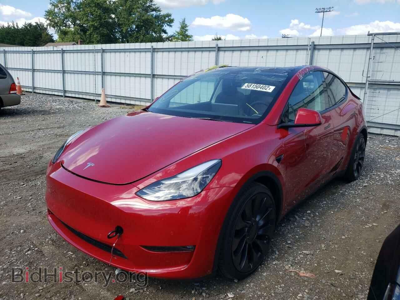 2022 TESLA MODEL Y - VIN: 7SAYGDEF2NF467371 - Фото 2