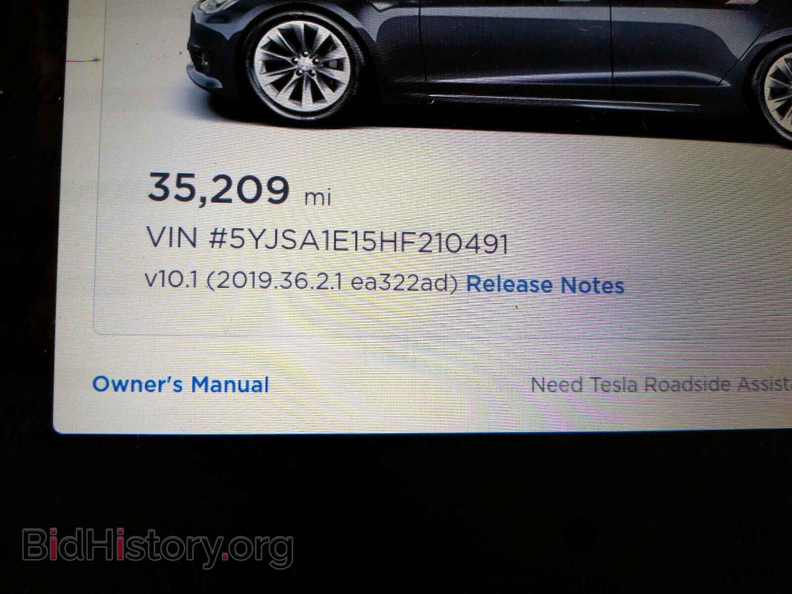 2017 TESLA MODEL S - VIN: 5YJSA1E15HF210491 - Photo 10