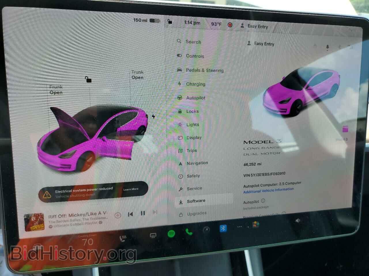 2018 TESLA MODEL 3 - VIN: 5YJ3E1EB5JF093910 - Фото 9