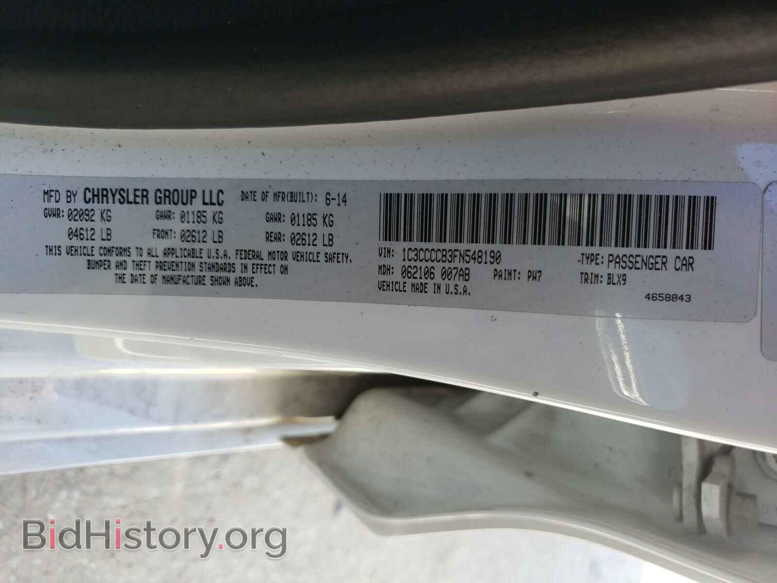 2015 CHRYSLER 200 - VIN: 1C3CCCCB3FN548190 - Photo 10