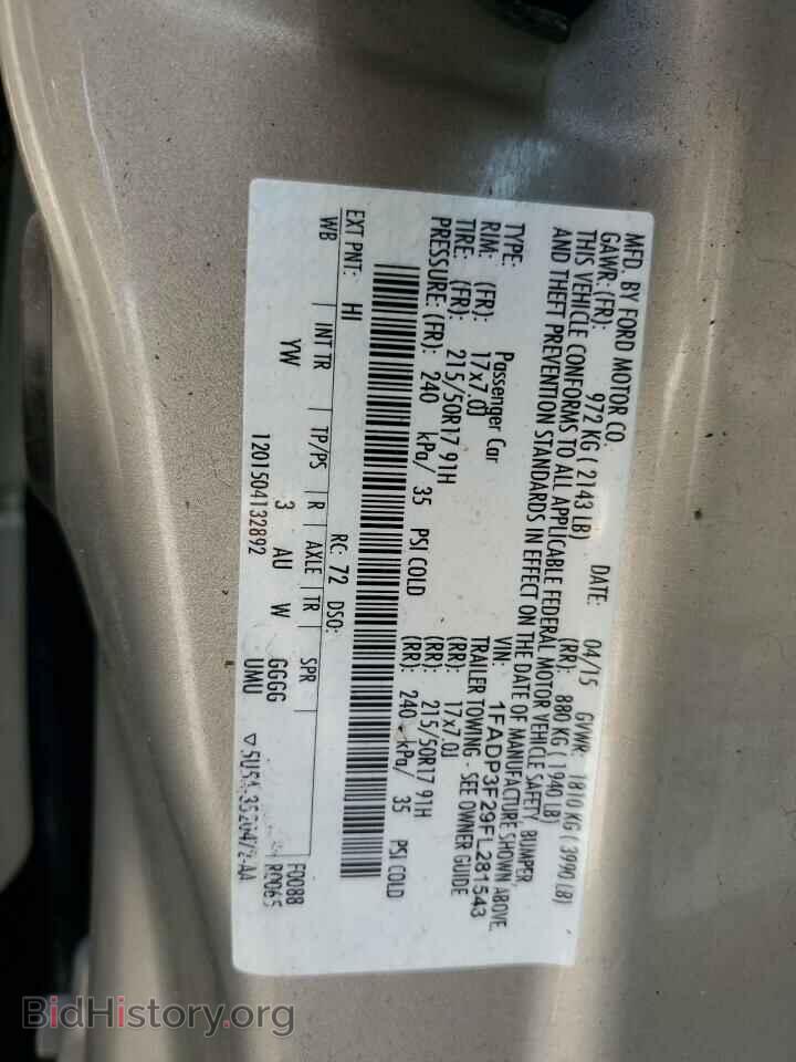 2015 FORD FOCUS - VIN: 1FADP3F29FL281543 - Фото 12