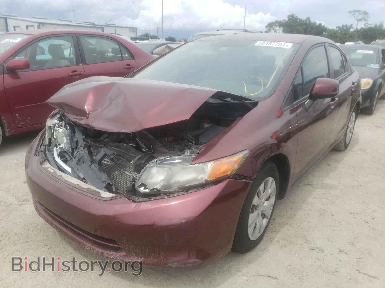 2012 HONDA CIVIC - VIN: 19XFB2F55CE037592 - Фото 2